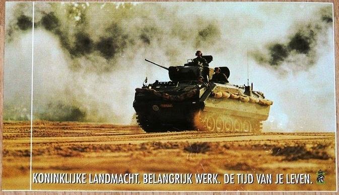 Sticker Infanterie YPR 765, Koninklijke Landmacht, 1990s.(1), Verzamelen, Stickers, Zo goed als nieuw, Overige typen, Ophalen of Verzenden