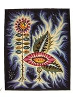 VINTAGE 60' Wanddecoratie in weefwerk op houten kader., Ophalen, Nieuw