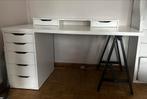 Bureau blanc Ikea, Huis en Inrichting, Bureaus