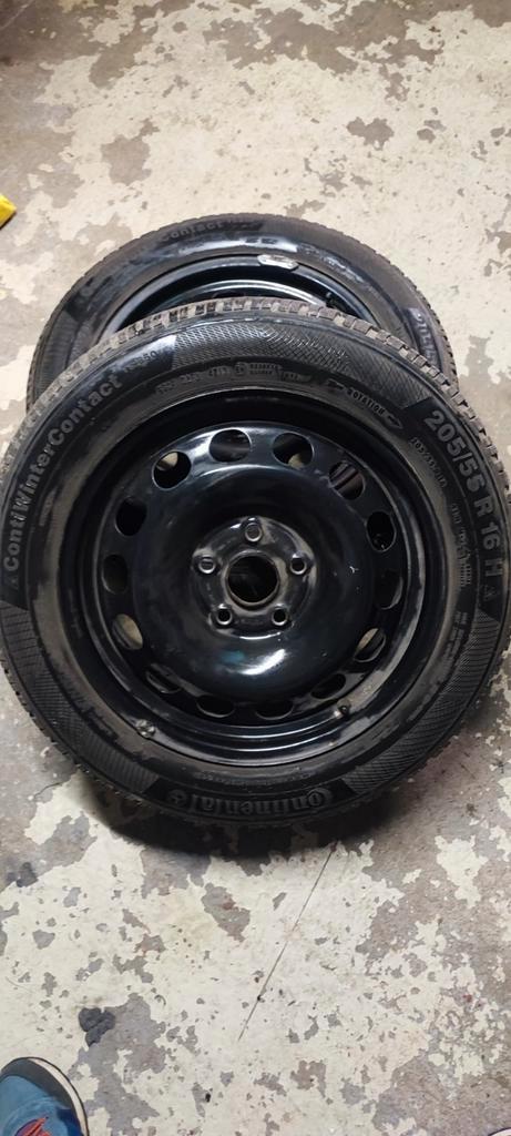Te koop velgen en winterbanden voor A3,VW,Skoda, Auto-onderdelen, Banden en Velgen, Band(en), Winterbanden, 16 inch, 205 mm, Personenwagen