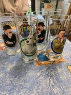 6 glazen kuifje, Verzamelen, Stripfiguren, Ophalen of Verzenden, Kuifje