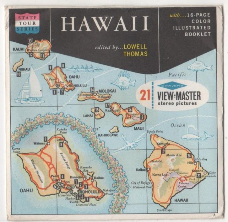 View-master Hawaii A 120 boekje in het Engels, Antiek en Kunst, Antiek | Speelgoed, Ophalen of Verzenden