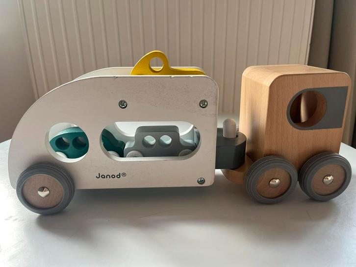 Janod transportwagen, Kinderen en Baby's, Speelgoed |Speelgoedvoertuigen, Gebruikt, Ophalen