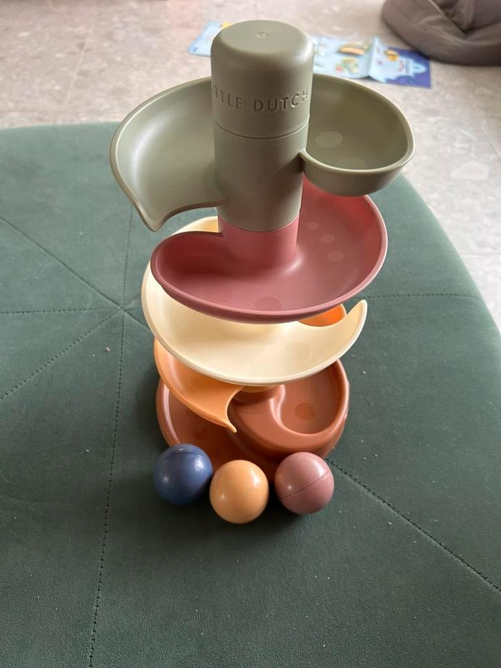 Spiraaltoren Little dutch, Kinderen en Baby's, Speelgoed | Babyspeelgoed, Zo goed als nieuw, Ophalen