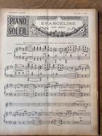 Antiek partiturenboek piano druk 1896, Antiquités & Art, Enlèvement ou Envoi