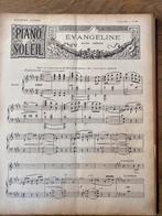 Antiek partiturenboek piano druk 1896, Enlèvement ou Envoi