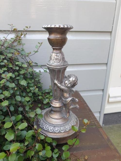 kandelaar met engel, Huis en Inrichting, Woonaccessoires | Kandelaars en Kaarsen, Nieuw, Kandelaar, Ophalen of Verzenden
