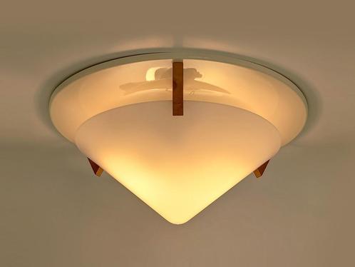 plafondlamp 'Stoja' Ikea 1987, Huis en Inrichting, Lampen | Plafondlampen, Gebruikt, Hout, Kunststof, Metaal, Verzenden