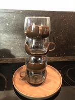 vintage retro 4 x tas glas/plastic + plateau, Antiek en Kunst, Ophalen of Verzenden