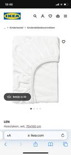 Hoeslaken peuterbed, Kinderen en Baby's, Ophalen, Zo goed als nieuw, Wit
