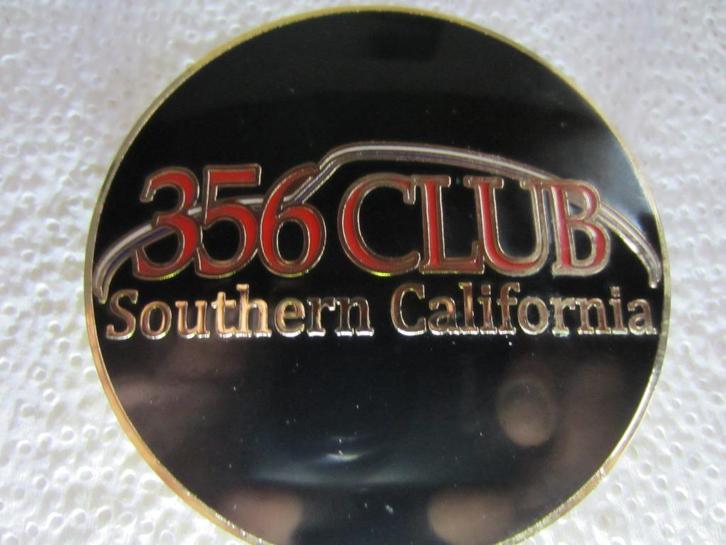 Emaille badge van Porsche 356 Club Zuid-Californië, Verzamelen, Automerken, Motoren en Formule 1, Nieuw, Auto's, Ophalen