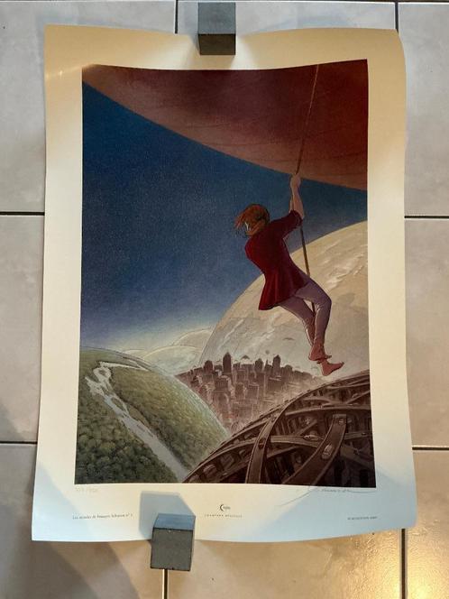 F. Schuiten Lena regarde le Monde N°:  322/350 signé 2003, Collections, Collections Autre, Utilisé, Enlèvement ou Envoi