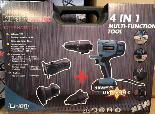 Accu gereedschap set 4in1, Doe-het-zelf en Bouw, Gereedschap | Schuurmachines, Nieuw, Overige typen, Minder dan 600 watt, Ophalen of Verzenden