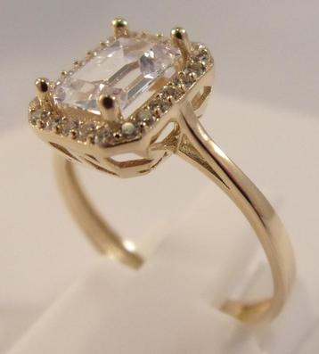 14 karaat gouden damesring (verlovings-/trouwring) beschikbaar voor biedingen