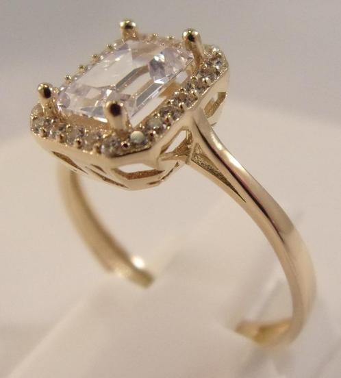 14 karaat gouden damesring (verlovings-/trouwring), Handtassen en Accessoires, Ringen, Zo goed als nieuw, Dame, 17 tot 18, Geel