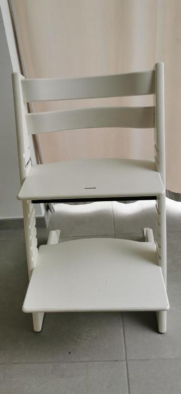 Stokke Tripp Trapp meegroeistoel wit – gebruikte staat beschikbaar voor biedingen