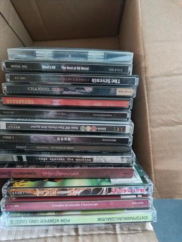 50 rock/metal/punk cd – Iron Maiden, Metallica, RATM, Korn, beschikbaar voor biedingen