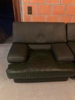 2 leren fauteuils, Ophalen, Gebruikt, Leer