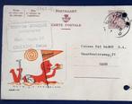 Gele briefkaart met reclame voor "Cécémel", Postzegels en Munten, Brieven en Enveloppen | België, Ophalen of Verzenden, Briefkaart