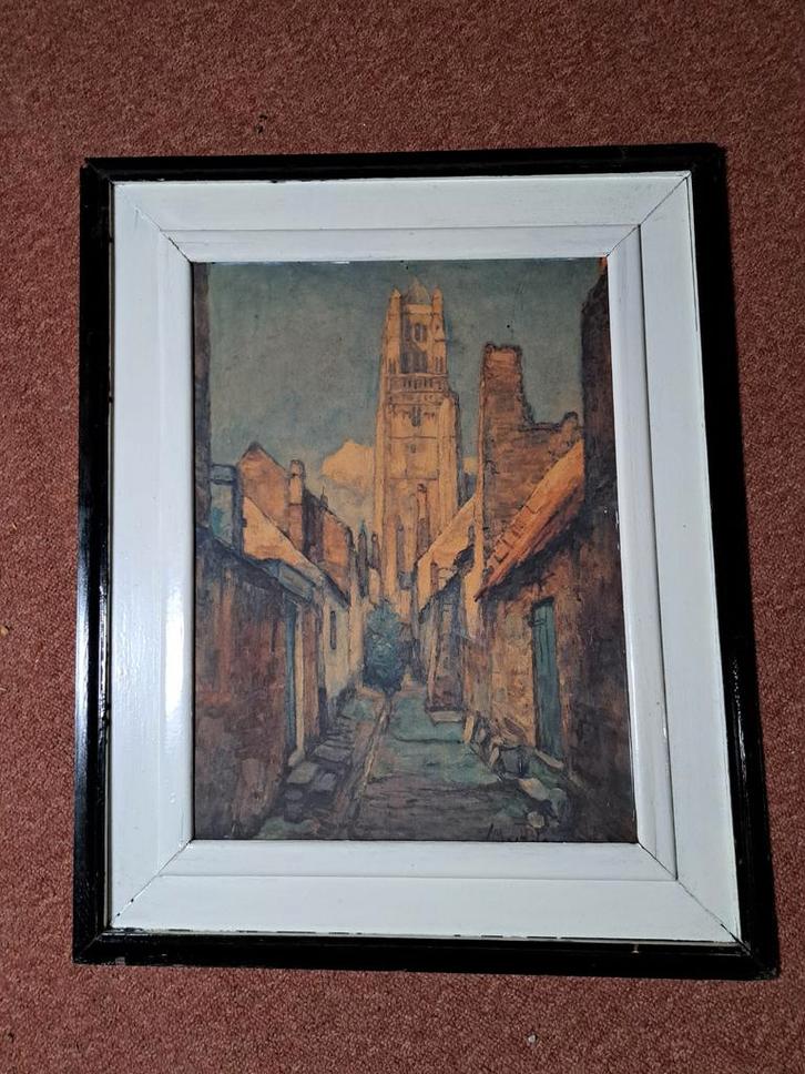 Een schilderij, waarschijnlijk een aquarel of een studie in, Antiek en Kunst, Kunst | Schilderijen | Klassiek