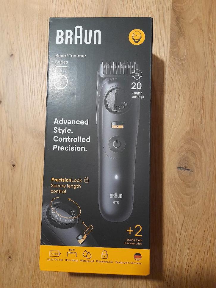 Braun baardtrimmer, Elektronische apparatuur, Persoonlijke Verzorgingsapparatuur, Nieuw, Scheren en Epileren, Ophalen of Verzenden