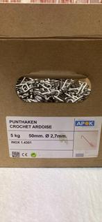 Crochet pour ardoise, Ophalen, 50 tot 100 mm, Nieuw, Inox