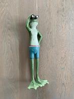 Decoratieve houten kikker van 30 cm hoog, Ophalen of Verzenden, Zo goed als nieuw, Dier