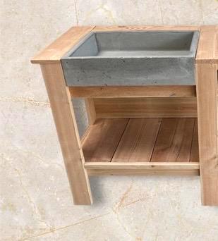 divers betonnen gootsteen bakken, Tuin en Terras, Bloembakken en Plantenbakken, Nieuw, Beton, Tuin, Ophalen