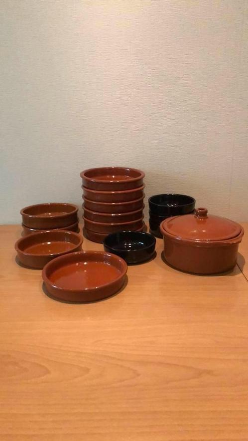 Schotels of tapasschaaltjes in aardewerk, Huis en Inrichting, Keuken | Potten en Pannen, Zo goed als nieuw, Ophalen of Verzenden