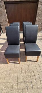 eetkamerstoelen, Huis en Inrichting, Ophalen, Gebruikt, Zwart, Hout