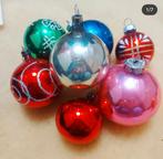 Boules de Noël vintage 7 pièces, Divers, Noël, Enlèvement ou Envoi