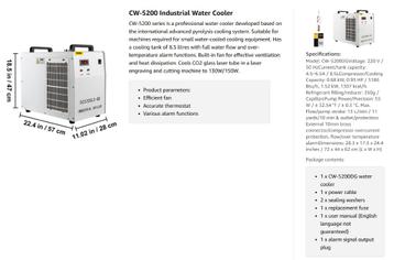 Industriële water chiller voor lasercutter beschikbaar voor biedingen