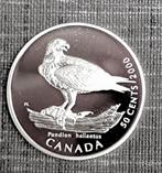 munt Canada 50 cent 2000 zilver 0,925:Roofvogels Canada - Vi, Postzegels en Munten, Verzenden, Zilver