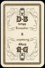 speelkaart D-B Europa Bier 1988 Wielemans, Collections, Cartes à jouer, Jokers & Jeux des sept familles, Carte(s) à jouer, Utilisé
