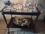 Verrijdbare Serveer/Thee tafel met glasplaat., Ophalen