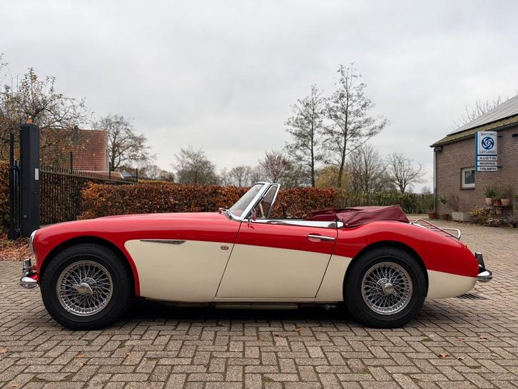 Austin Healey 3000, BJ7, 1963, Auto's, Austin, Particulier, Open dak, Benzine, Cabriolet, 2 deurs, Handgeschakeld, Rood, Overige kleuren