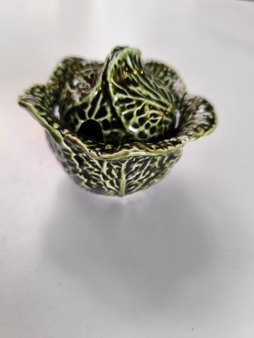 Groene 'cabbage' pot met deksel, Enlèvement ou Envoi