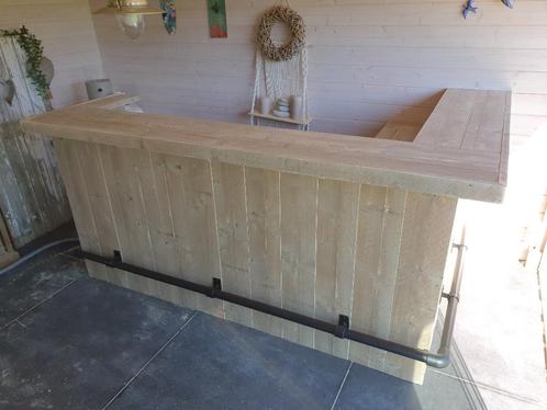 Uniek bar, toog voor mancave van steigerhout elke maat/vorm, Huis en Inrichting, Barren, Nieuw, Ophalen