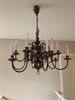 Koperen luster, Huis en Inrichting, Lampen | Kroonluchters, Ophalen, Gebruikt