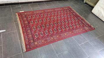 tres jolie tapis louristan boukhara royal couleur rouge 130c