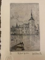 Ets van Kasteel van Horst, Antiek en Kunst, Kunst | Tekeningen en Fotografie, Ophalen