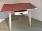 Leuke vintage keukentafel met schuifje, Huis en Inrichting, Tafels | Eettafels, Ophalen, Gebruikt, 100 tot 150 cm, Vintage