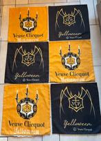 Halloween - set 6 kussen linnen Veuve Clicquot - Yelloween, Ophalen, Zo goed als nieuw