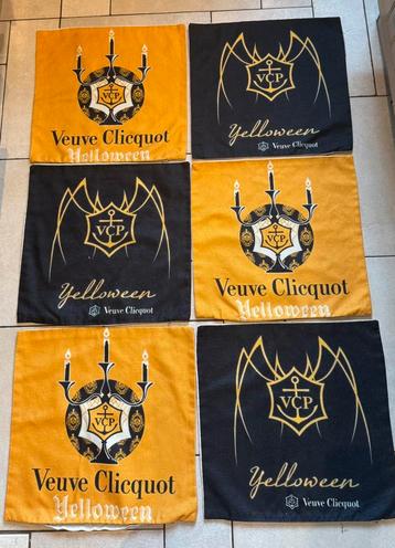 Halloween - set 6 kussen linnen Veuve Clicquot - Yelloween beschikbaar voor biedingen