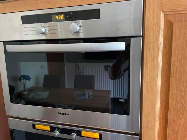 Miele combi  oven met magnetron inbouw, Elektronische apparatuur, Ovens, Zo goed als nieuw, Inbouw, Oven met grill, Hete lucht