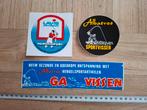 Lot vintage stickers - sport hengelsport, Ophalen of Verzenden, Zo goed als nieuw, Overige typen