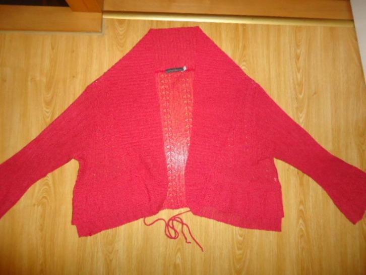 mooie bolero CASSIS maat 44, Kleding | Dames, Truien en Vesten, Gedragen, Maat 42/44 (L), Rood, Ophalen of Verzenden