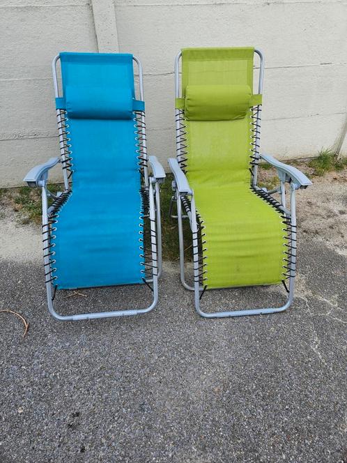 Relax tuinstoelen opklapbaar 2 stuks voor 50 euro, Caravans en Kamperen, Kampeermeubelen, Zo goed als nieuw, Ophalen
