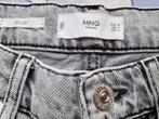 MNG Denim - Dames Mango lichtgrijs Mom, Kleding | Dames, Broeken en Pantalons, Ophalen, Mango, Zo goed als nieuw, Maat 36 (S)