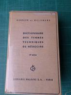 Dico des termes techniques de Medecine (Marcel Garnier)-1965, Overige wetenschappen, Marcel Garnier, Ophalen of Verzenden, Zo goed als nieuw